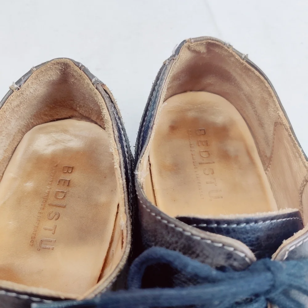 Bed Stu Men’s Wingtip Derby Oxford Shoes Sz 10.5 Distressed Leather Vibram Sole